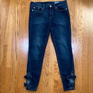 CeCe Ankle Bow Skinny Jeans Size 29 8